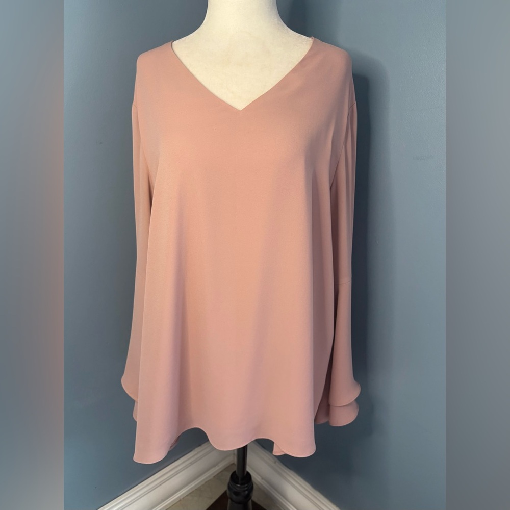 Alfani Blush V-Neck Women's Blouse